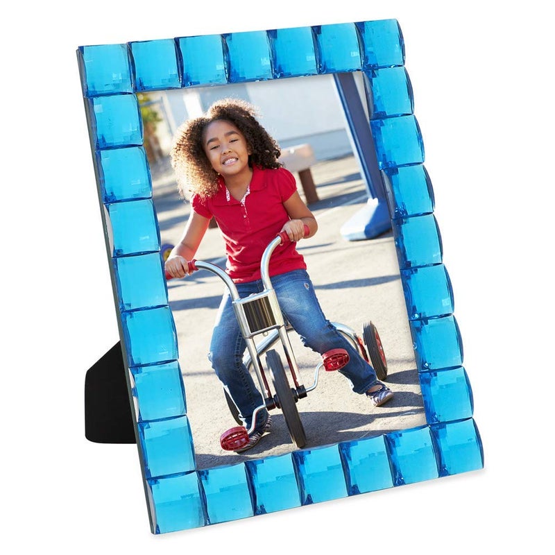 Isaac Jacobs Decorative Sparkling Turquoise Jewel Picture Frame, Photo Display & Home DÃ©cor (5x7, Turquoise) - Image 5
